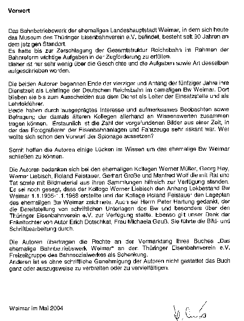 Buch BW Weimar Vorwort