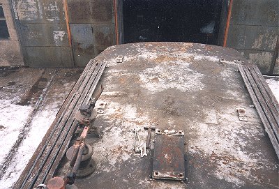 E44 105 im BW Weimar, Dez.95, ©S.Stieler