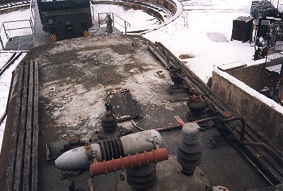 E44 105 im BW Weimar, Dez.95, ©S.Stieler