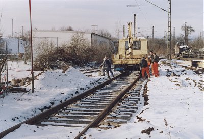 Gleisbauarbeiten 2004 , ©Steffen Kloseck